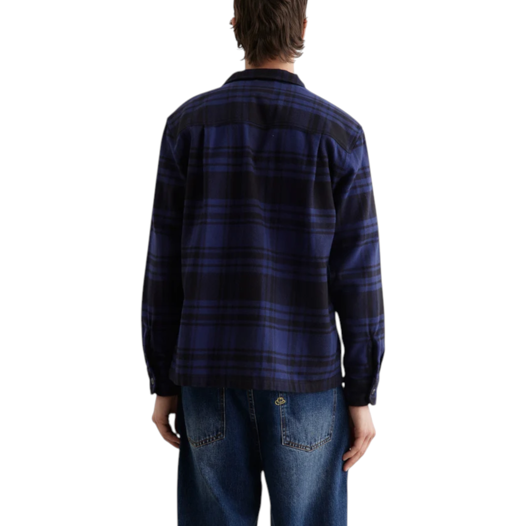Noah Mens Heavyweight Zip Up Plaid Overshirt Flannel Jacket