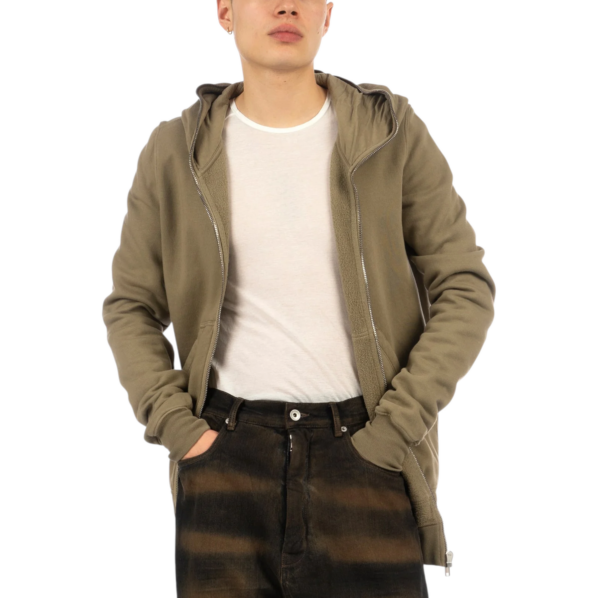 Rick Owens DRKSHDW Jumbo Gimp Hoodie Mens Full Zip Sportswear