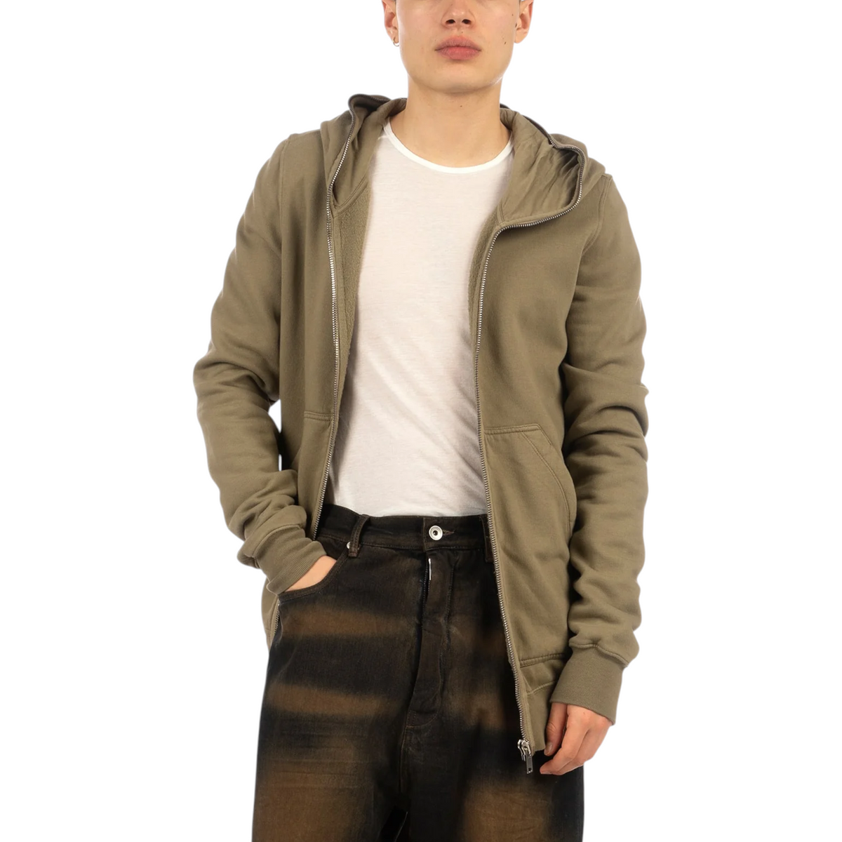 Rick Owens DRKSHDW Jumbo Gimp Hoodie Mens Full Zip Sportswear