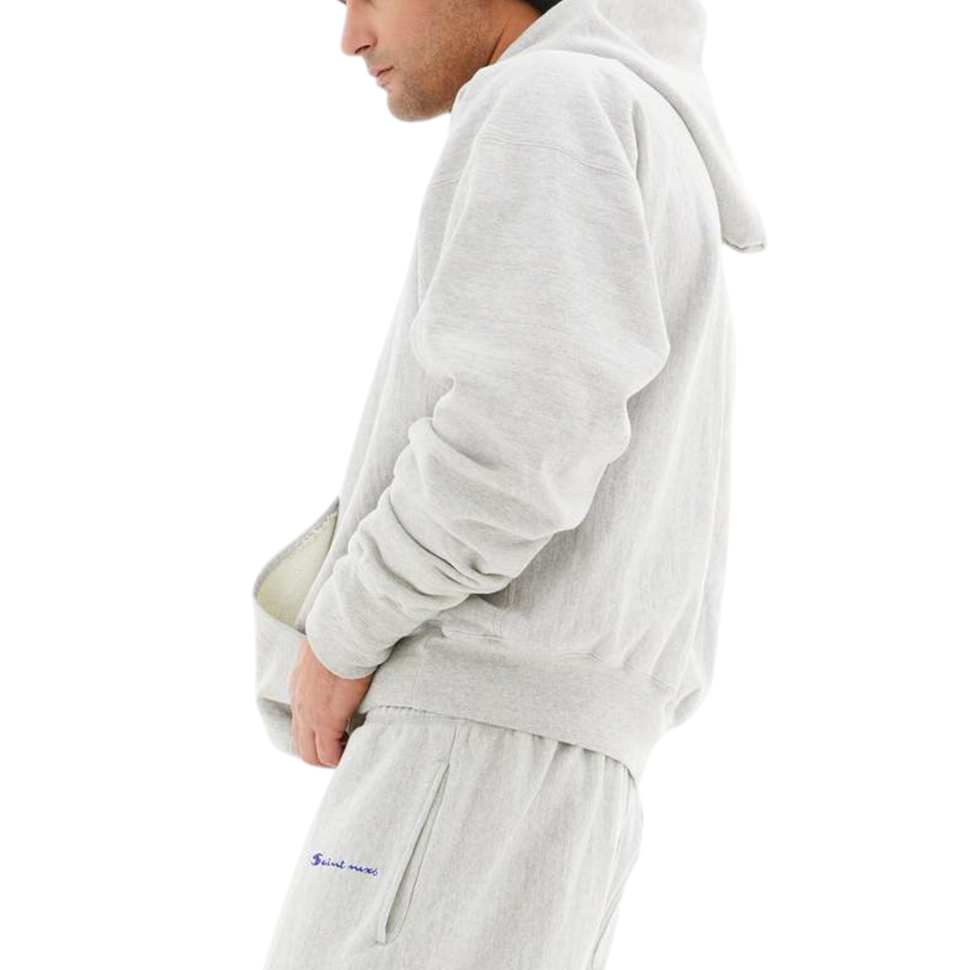 Saint Michael Logo Hoodie Mens Pullover Cotton Embroidered Winter