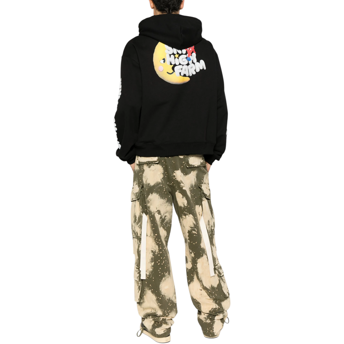 Sky High Farm Mens Hoodie Perennial Shana Logo Graphic Print Pullover Hoodie