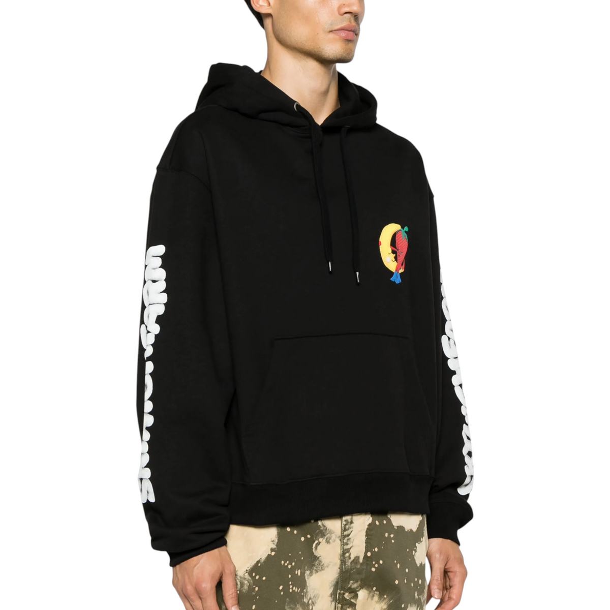 Sky High Farm Mens Hoodie Perennial Shana Logo Graphic Print Pullover Hoodie