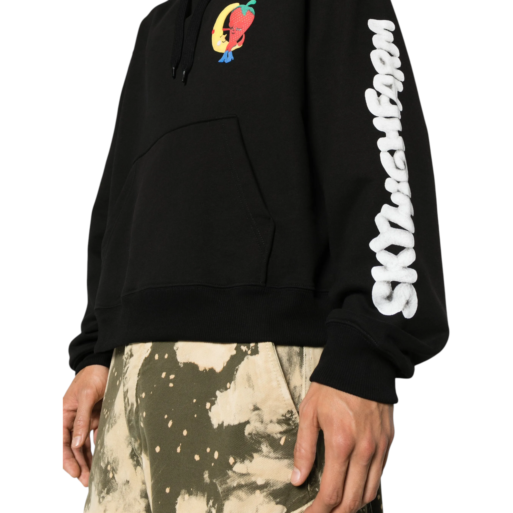 Sky High Farm Mens Hoodie Perennial Shana Logo Graphic Print Pullover Hoodie
