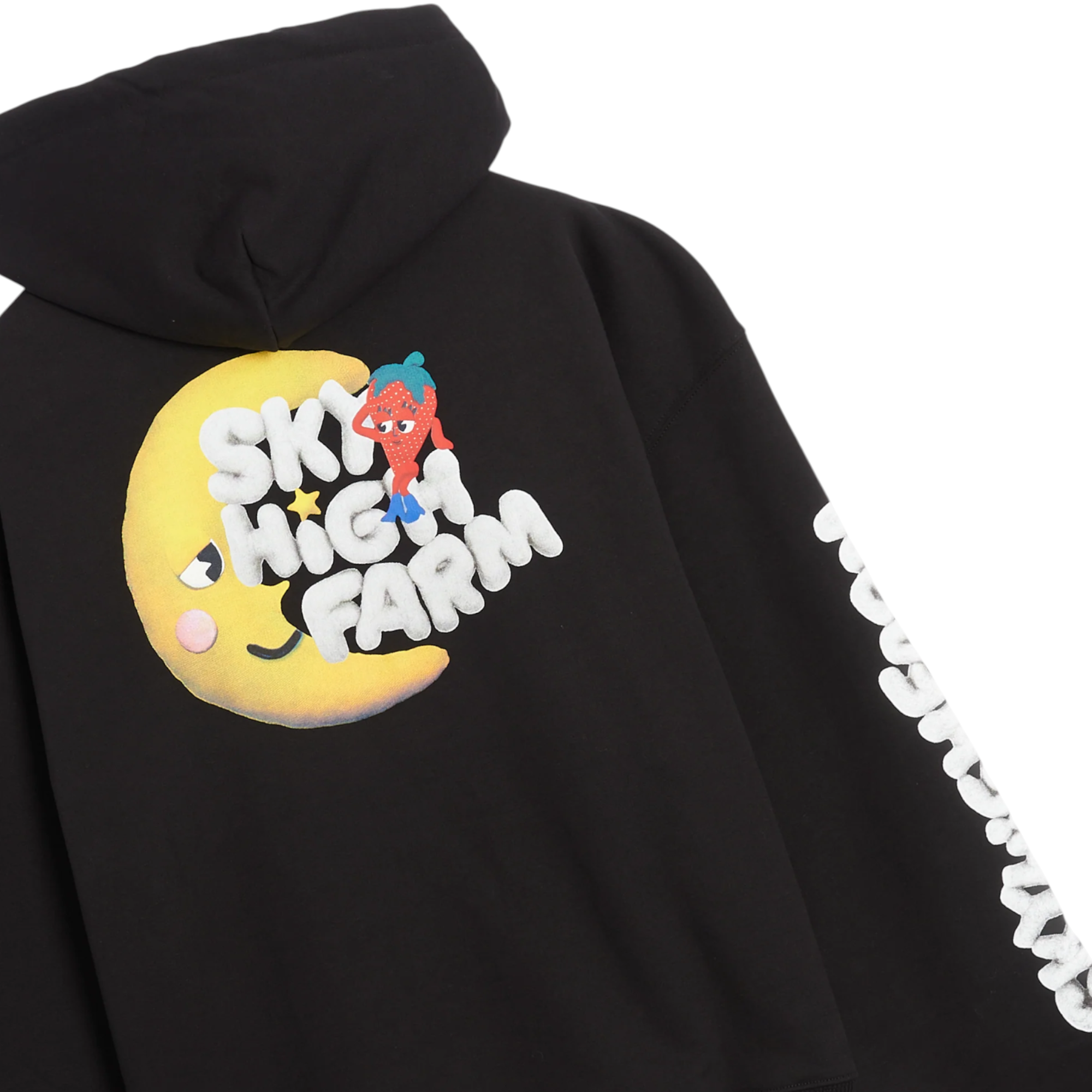 Sky High Farm Mens Hoodie Perennial Shana Logo Graphic Print Pullover Hoodie