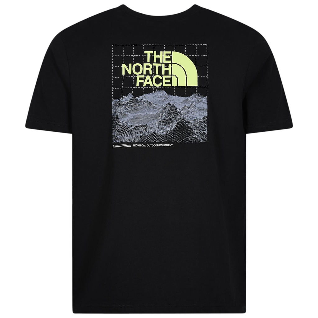 The North Face Mens M Digi Info Tech T Shirt Crew Neck Short Sleeve Cotton