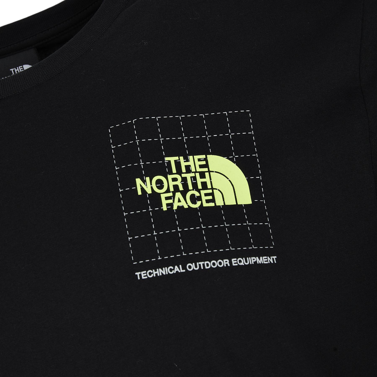 The North Face Mens M Digi Info Tech T Shirt Crew Neck Short Sleeve Cotton