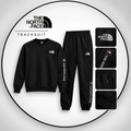 The North Face Mens Tracksuit M Outline Crew Sweatshirt Fleece Jogger Sportswear Black