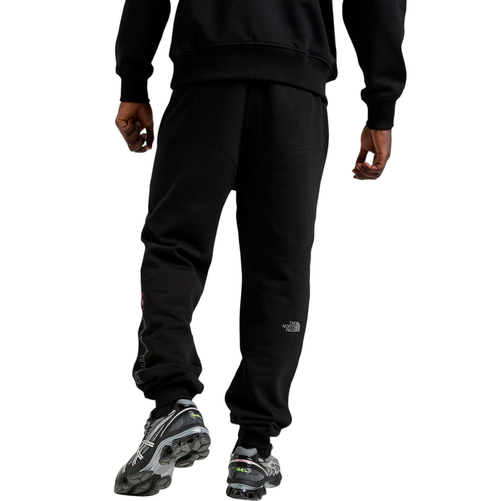 The North Face Mens Tracksuit M Outline Crew Sweatshirt Fleece Jogger Sportswear Black