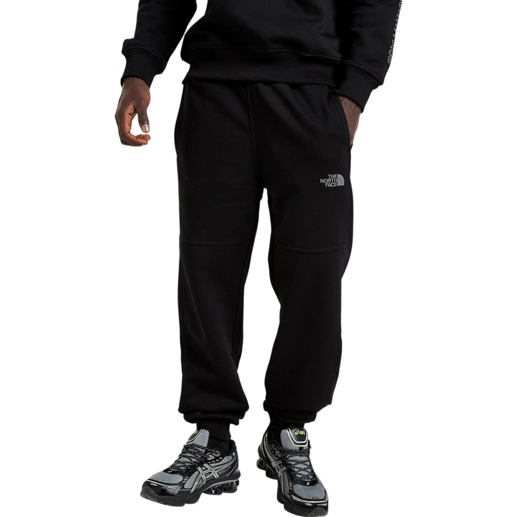 The North Face Mens Tracksuit M Outline Crew Sweatshirt Fleece Jogger Sportswear Black