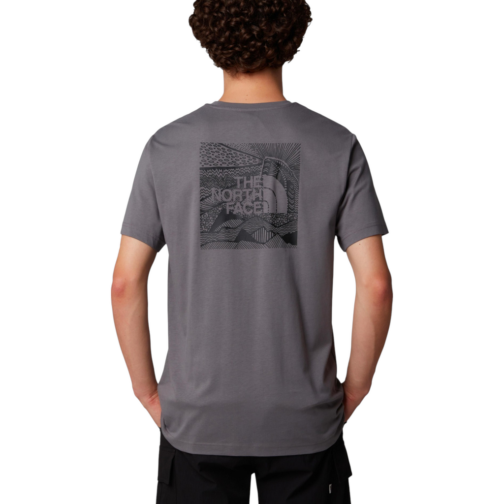 The North Face Mens T Shirts Box NSE Celebration Crew Neck Graphic Print Summer Tee
