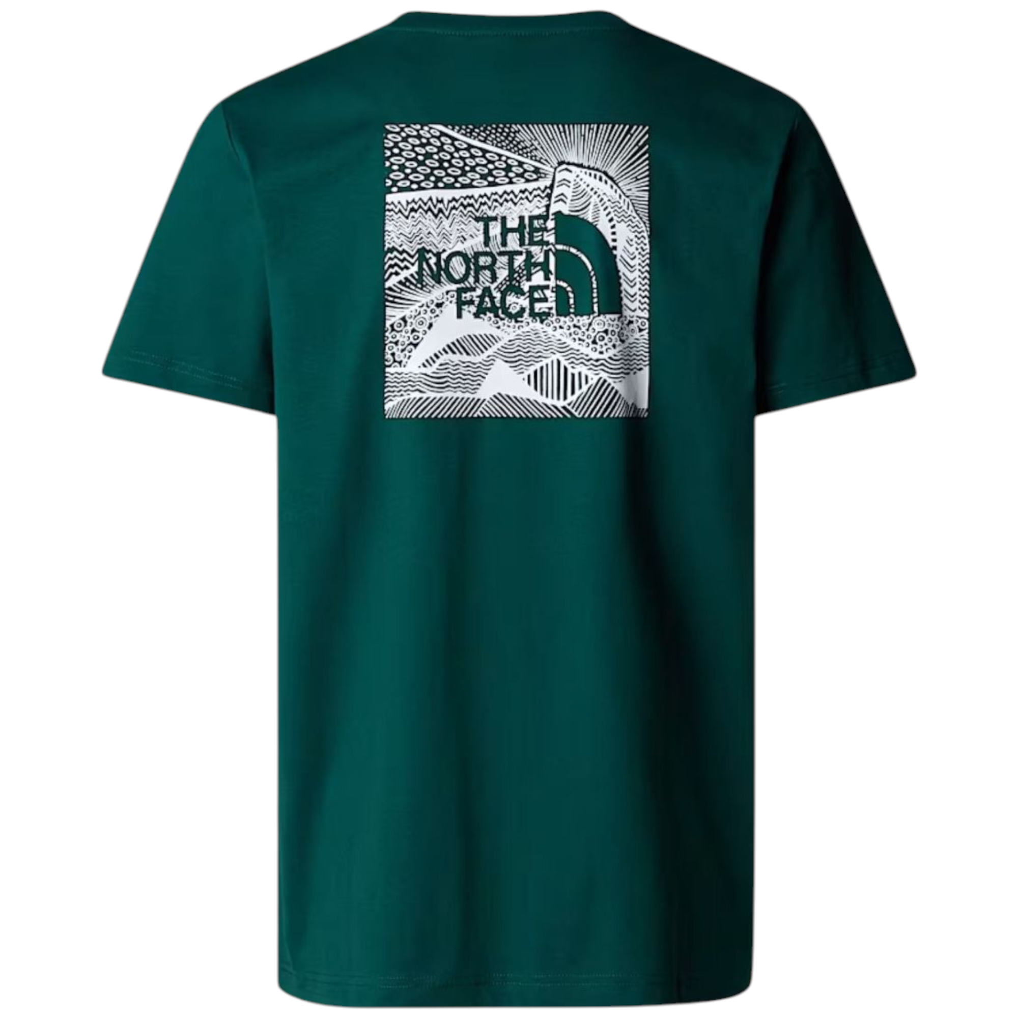 The North Face Mens T Shirts Box NSE Celebration Crew Neck Graphic Print Summer Tee