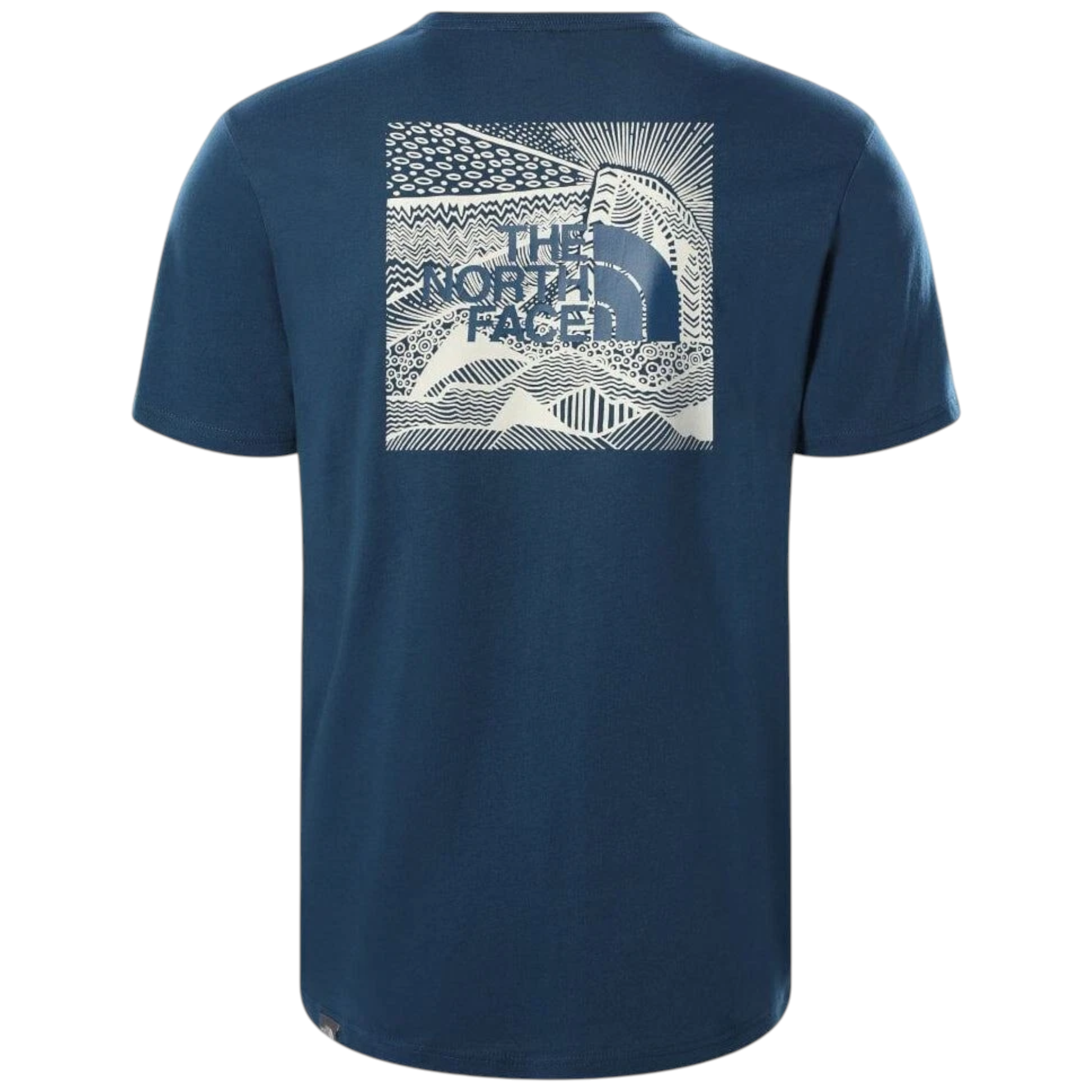 The North Face Mens T Shirts Box NSE Celebration Crew Neck Graphic Print Summer Tee