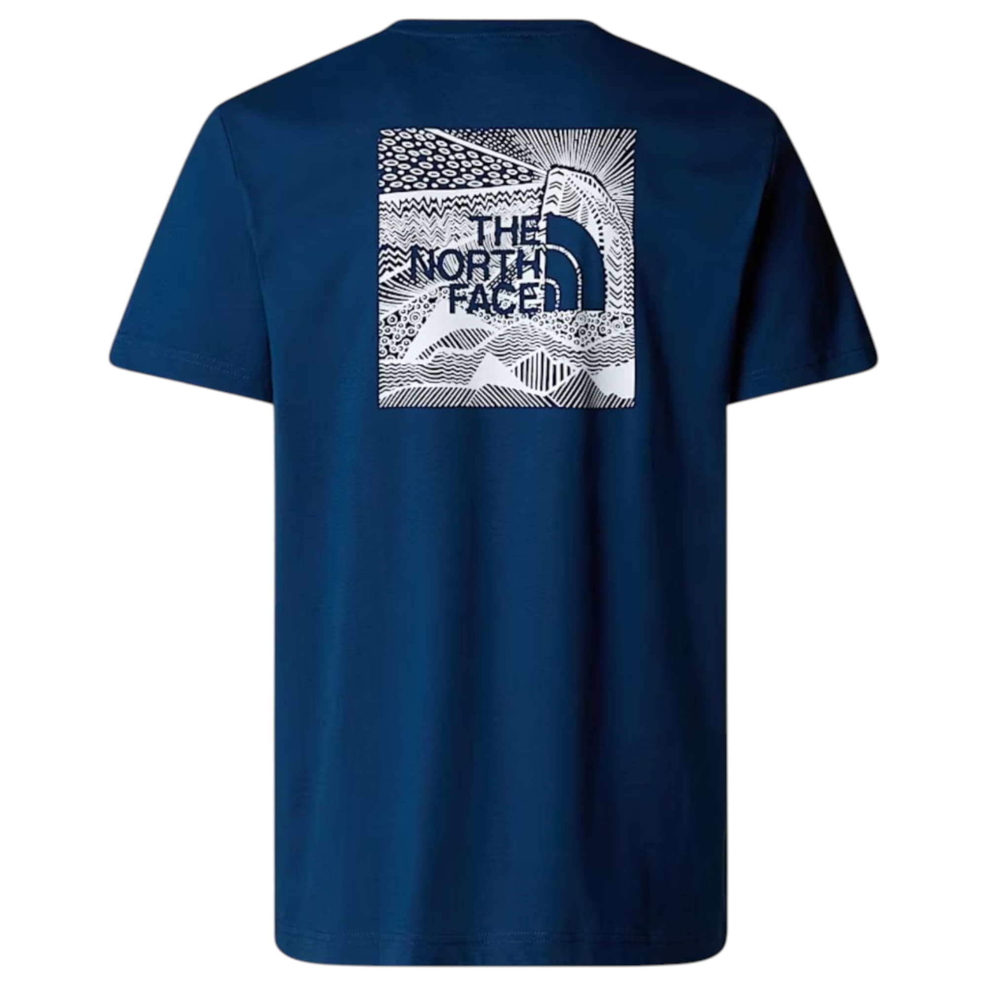 The North Face Mens T Shirts Box NSE Celebration Crew Neck Graphic Print Summer Tee