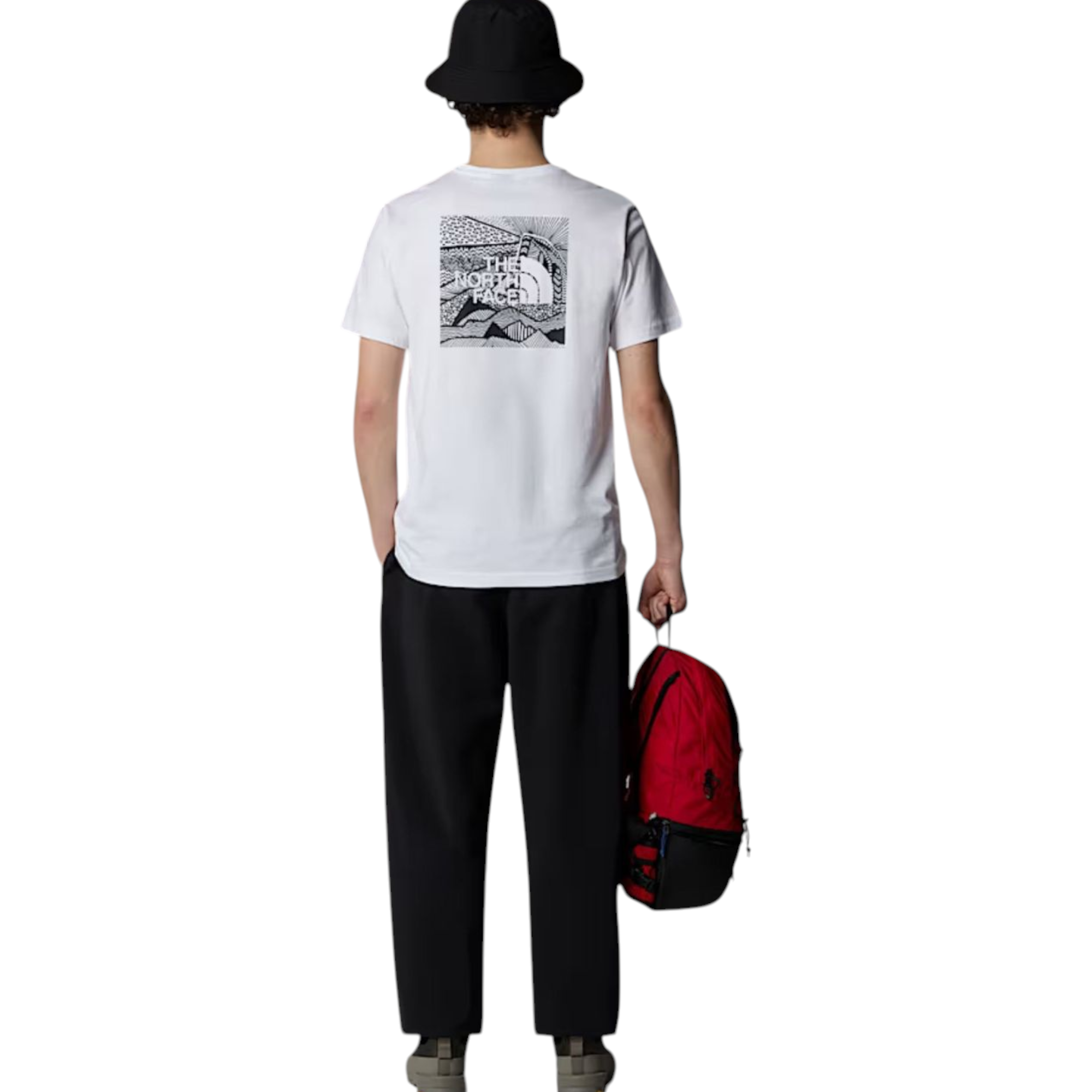 The North Face Mens T Shirts Box NSE Celebration Crew Neck Graphic Print Summer Tee