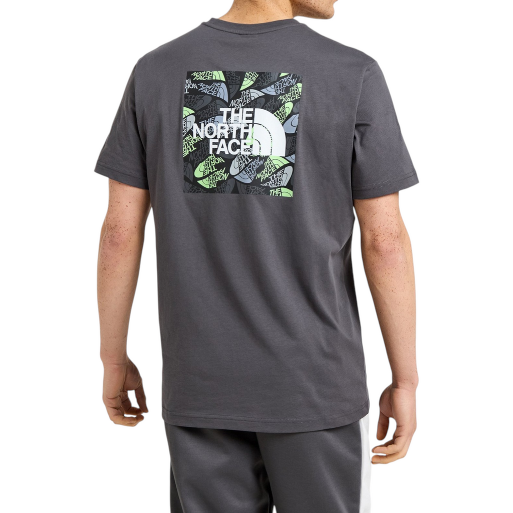 The North Face Mens T Shirts Box Exploration Crew Neck Graphic Print Cotton Tee