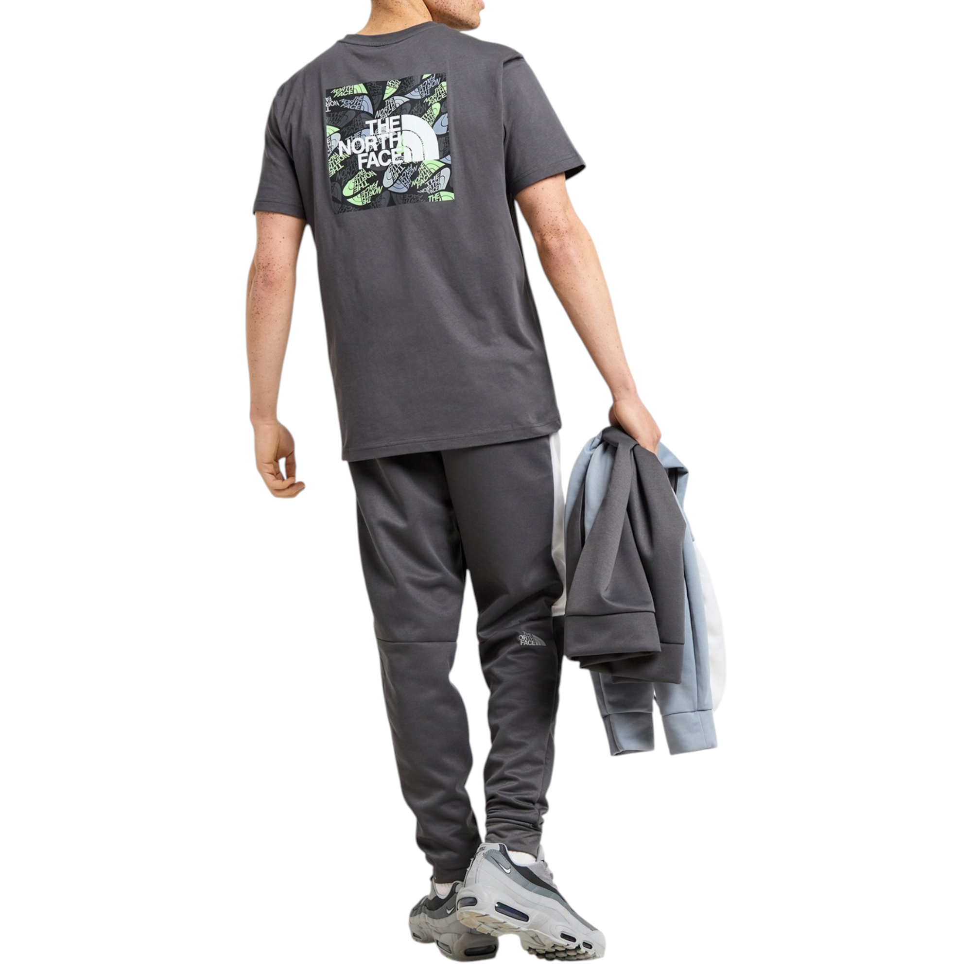 The North Face Mens T Shirts Box Exploration Crew Neck Graphic Print Cotton Tee