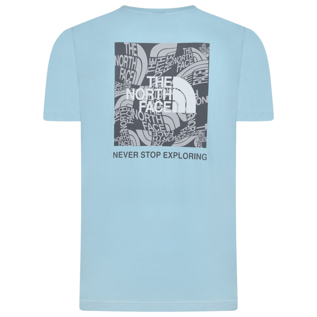 The North Face Mens T Shirts Box Exploration Crew Neck Graphic Print Summer Tee