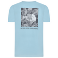 The North Face Mens T Shirts Box Exploration Crew Neck Graphic Print Summer Tee