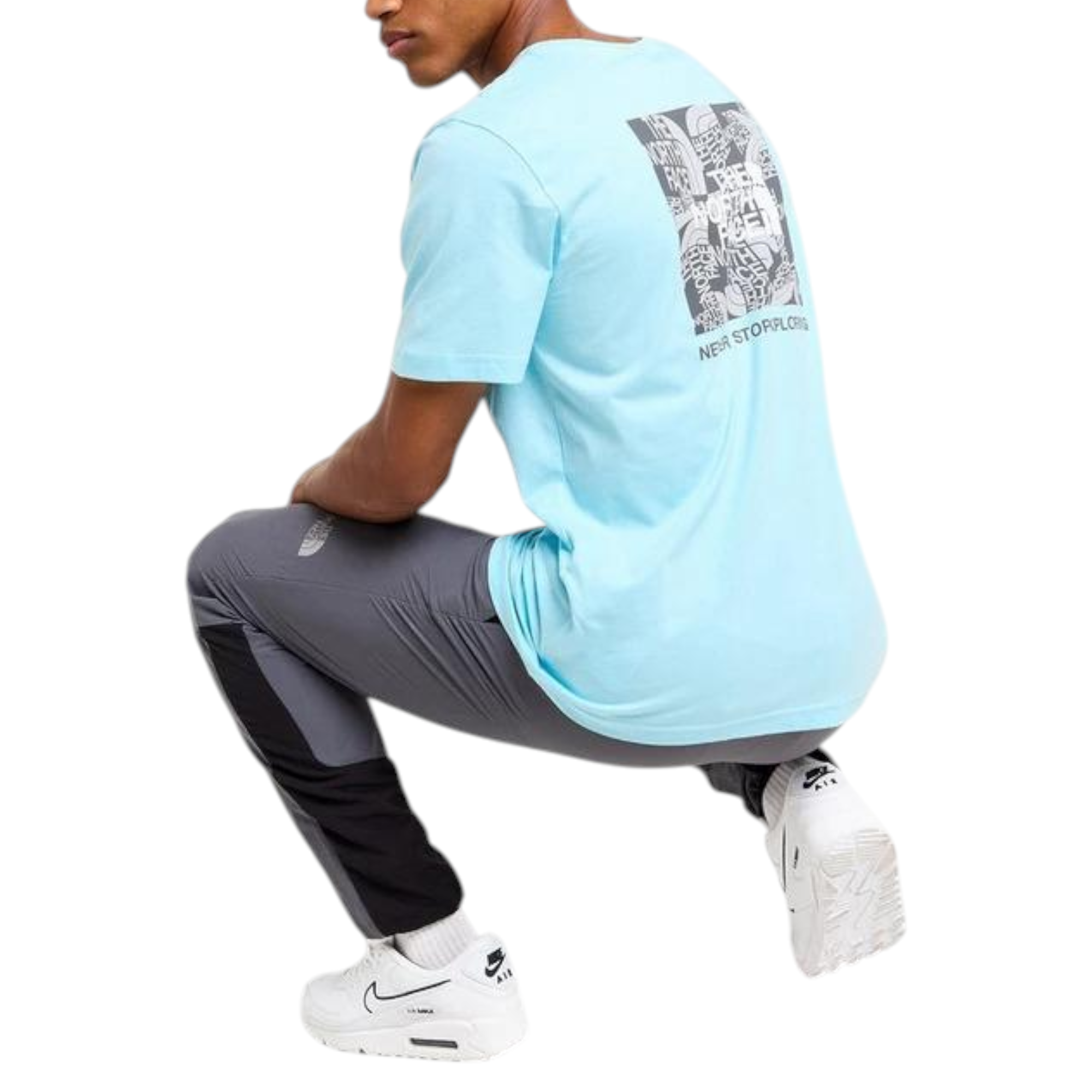 The North Face Mens T Shirts Box Exploration Crew Neck Graphic Print Summer Tee