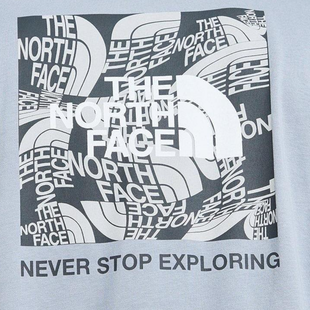 The North Face Mens T Shirts Box Exploration Crew Neck Graphic Print Summer Tee