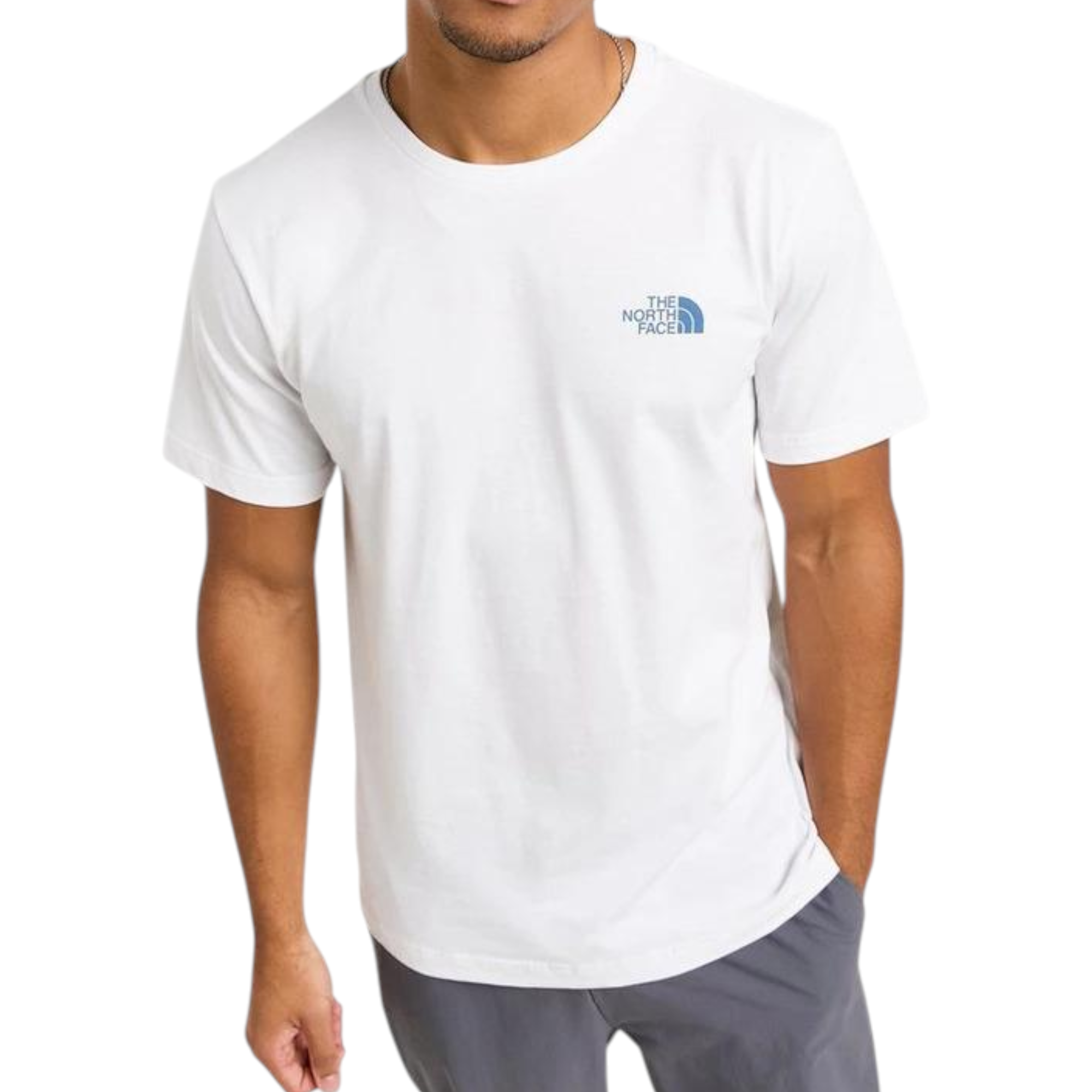 The North Face Mens T Shirts Box Exploration Crew Neck Graphic Print Summer Tee
