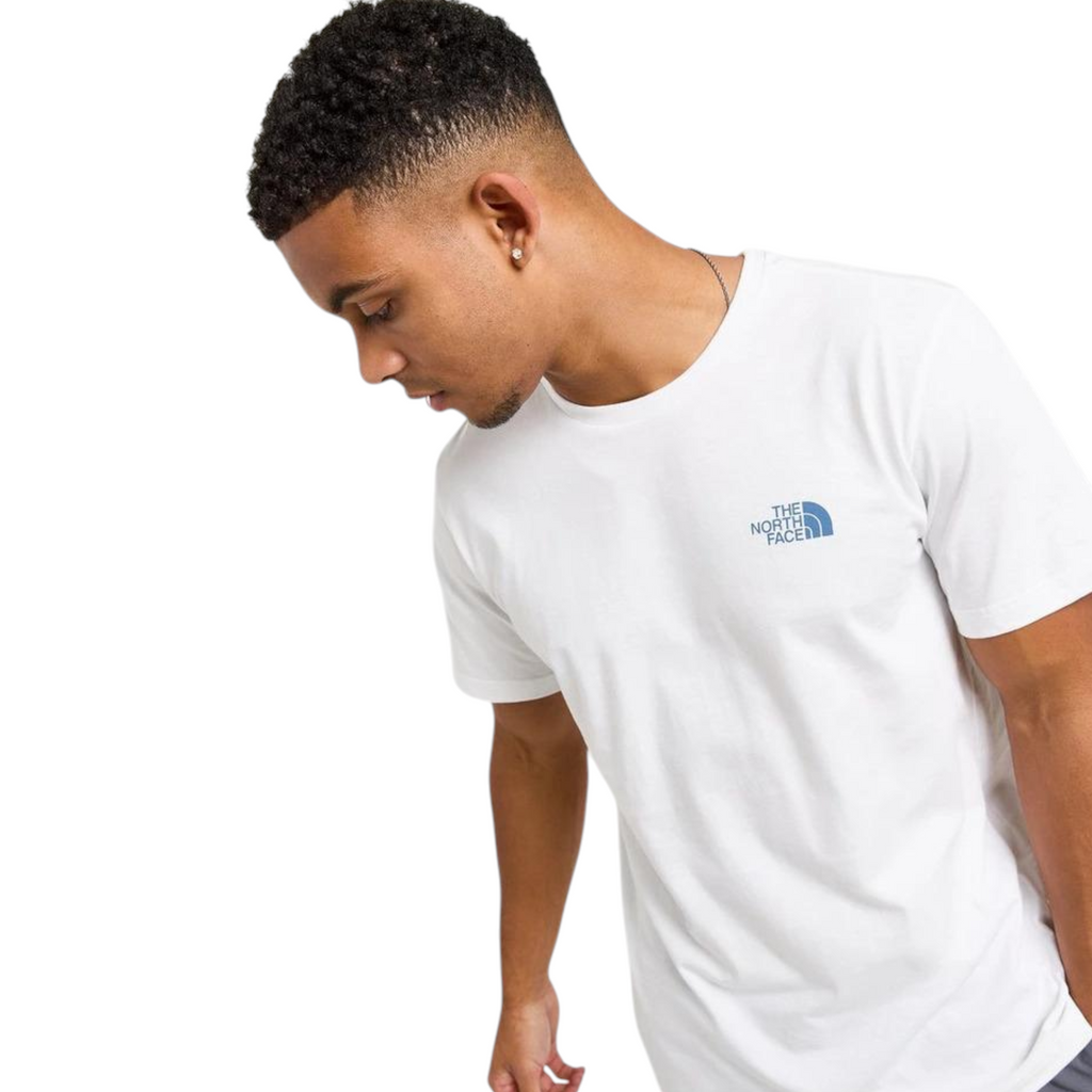 The North Face Mens T Shirts Box Exploration Crew Neck Graphic Print Summer Tee