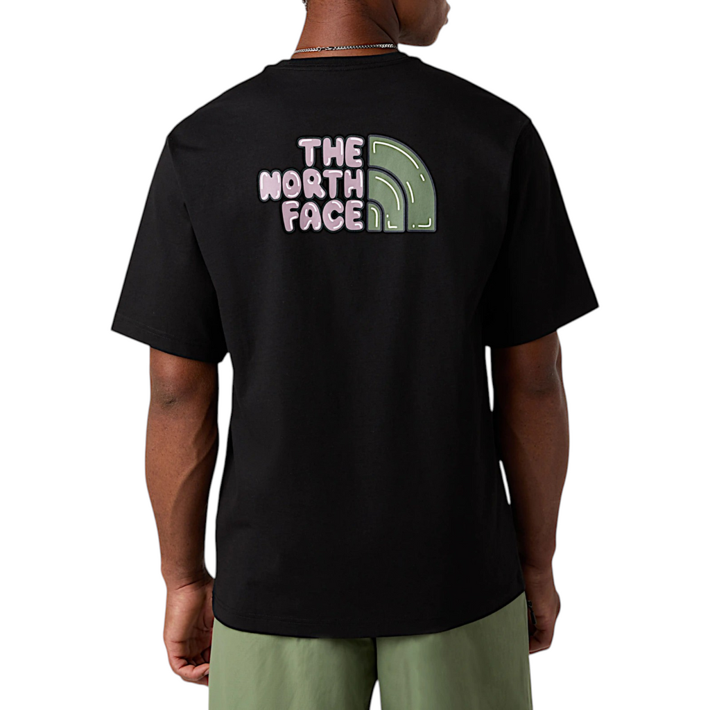 The North Face Mens T Shirts Bubble Logo Relaxed Fit Crew Neck Summer Tee
