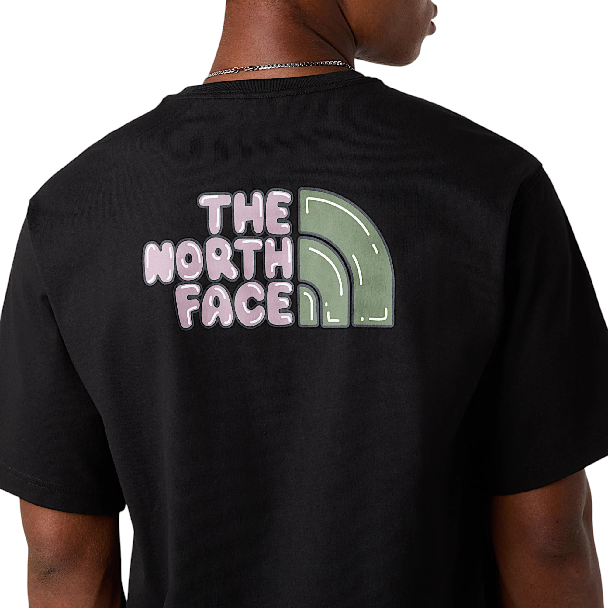 The North Face Mens T Shirts Bubble Logo Relaxed Fit Crew Neck Summer Tee