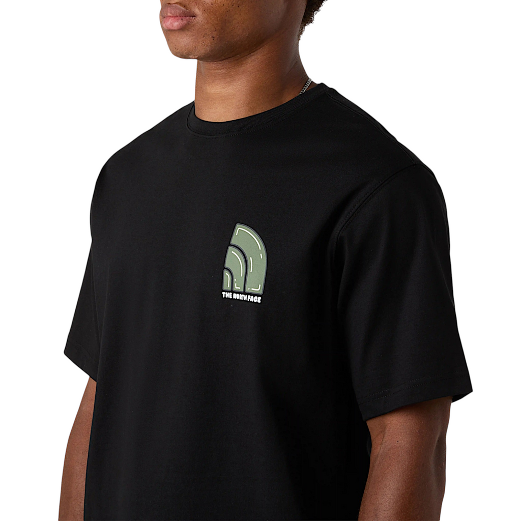The North Face Mens T Shirts Bubble Logo Relaxed Fit Crew Neck Summer Tee