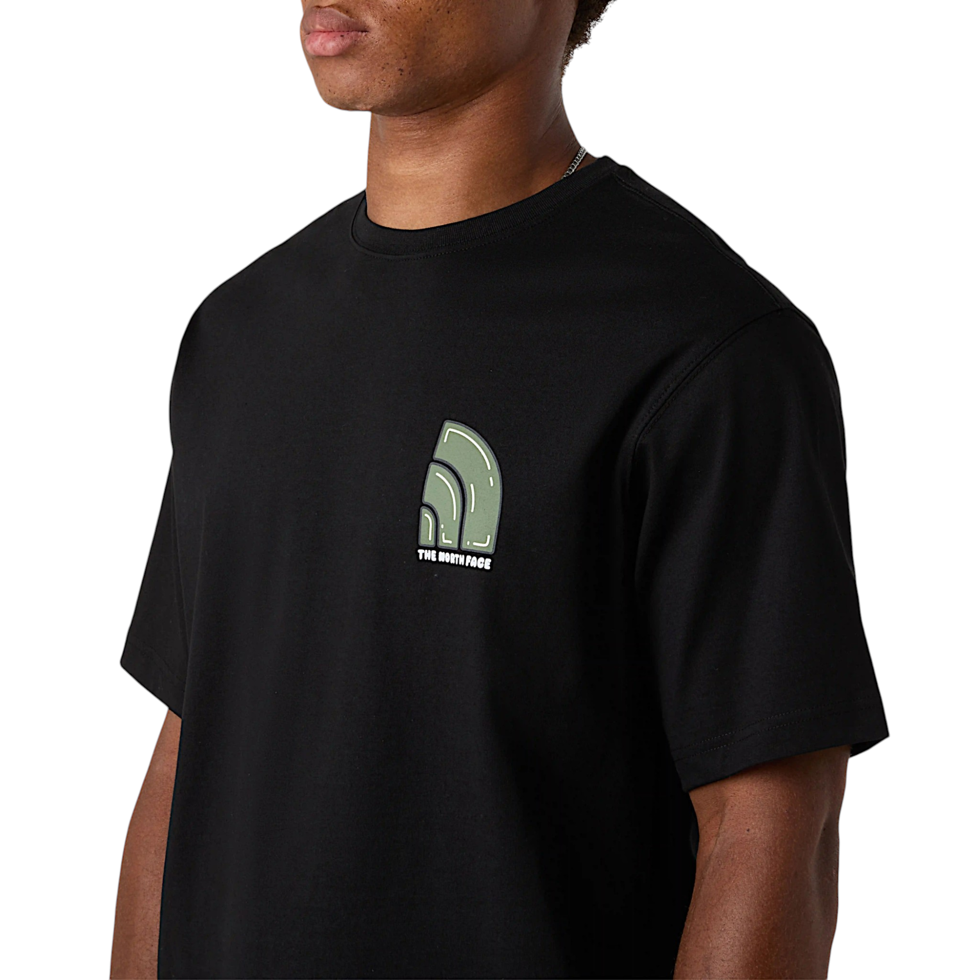 The North Face Mens T Shirts Bubble Logo Relaxed Fit Crew Neck Summer Tee