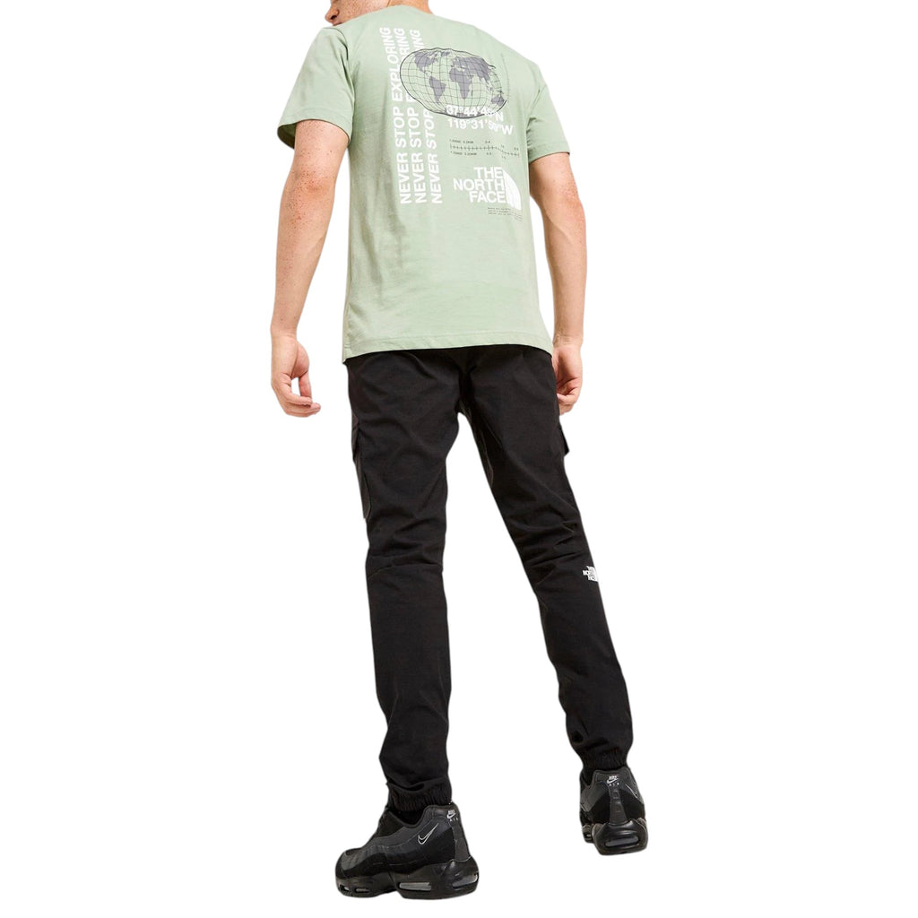 The North Face Mens T Shirts M Energy Globe Crew Neck Short Sleeve Cotton Tee