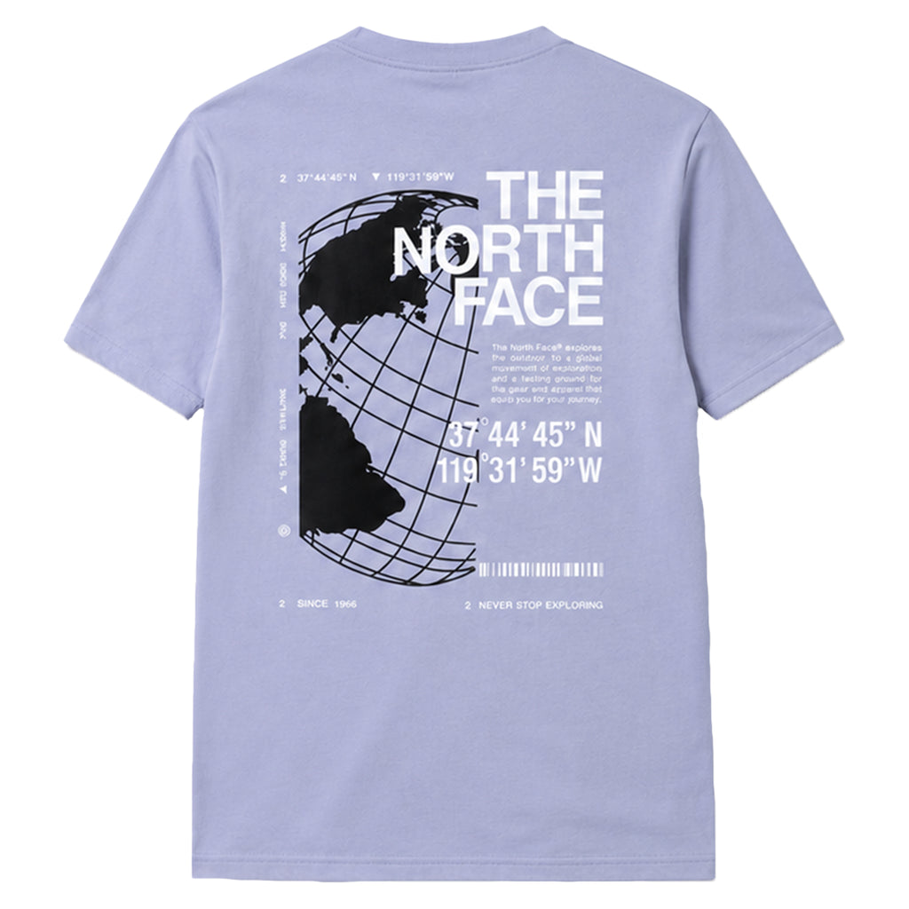 The North Face Mens T Shirts Globe Reload Relaxed Fit Crew Neck Short Sleeve Cotton Tee