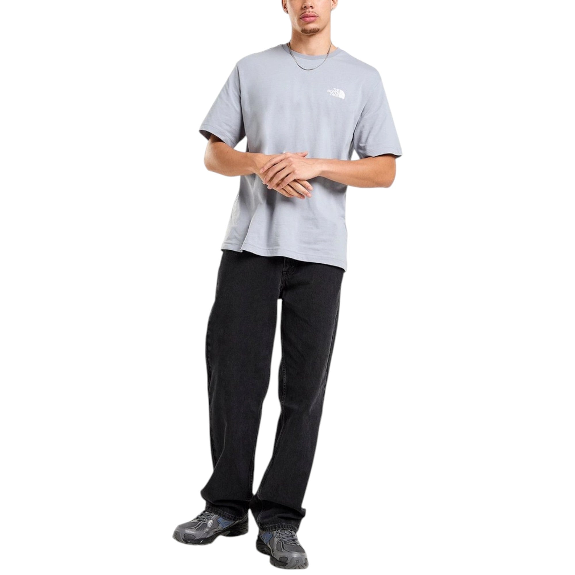 The North Face Mens T Shirts Globe Reload Relaxed Fit Crew Neck Short Sleeve Cotton Tee