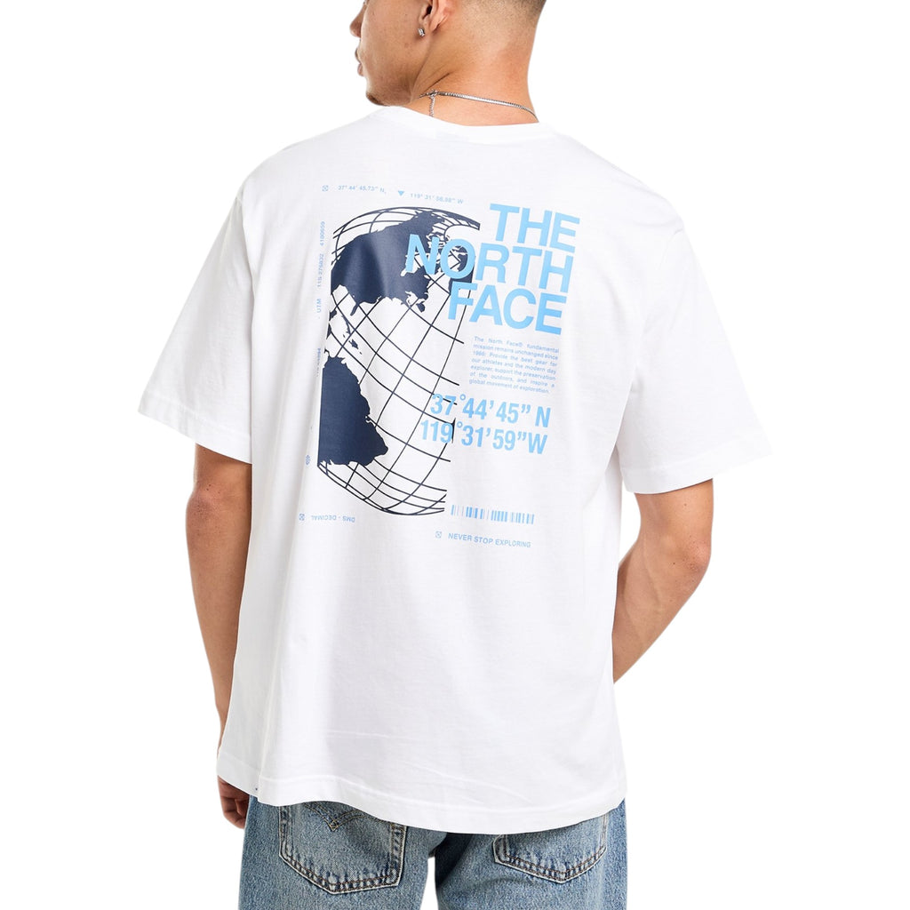The North Face Mens T Shirts Globe Reload Relaxed Fit Crew Neck Short Sleeve Cotton Tee