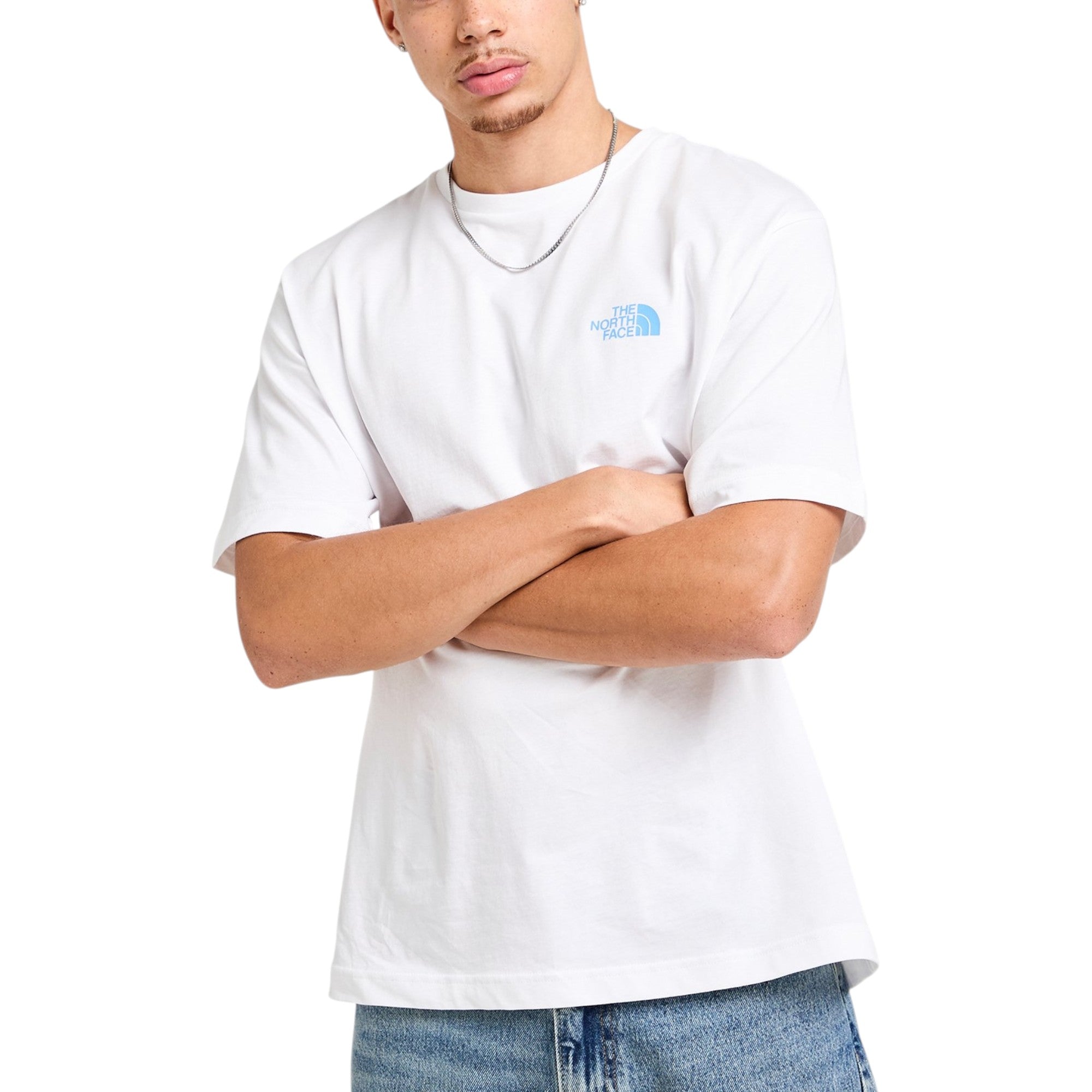 The North Face Mens T Shirts Globe Reload Relaxed Fit Crew Neck Short Sleeve Cotton Tee