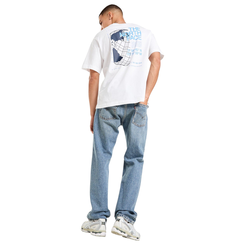 The North Face Mens T Shirts Globe Reload Relaxed Fit Crew Neck Short Sleeve Cotton Tee