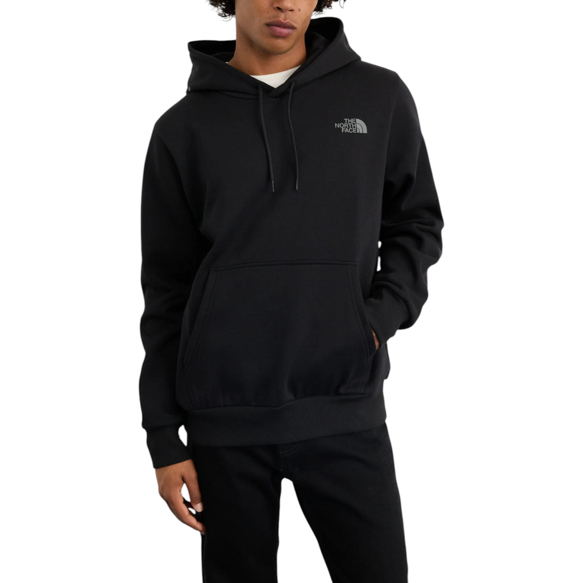 The North Face Hoodie Mens Hood Logo Pullover Casual Hooded Sweatshirt Black
