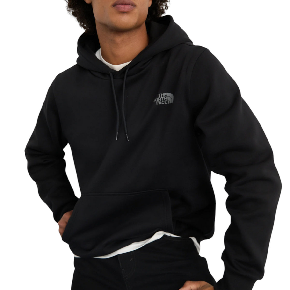 The North Face Hoodie Mens Hood Logo Pullover Casual Hooded Sweatshirt Black