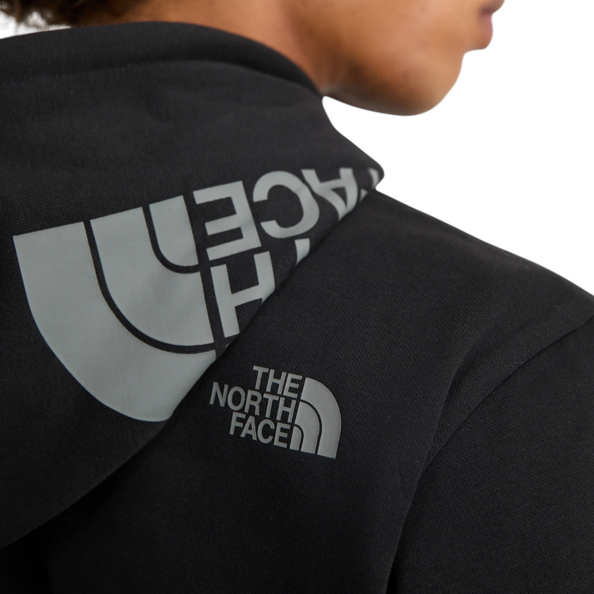 The North Face Hoodie Mens Hood Logo Pullover Casual Hooded Sweatshirt Black