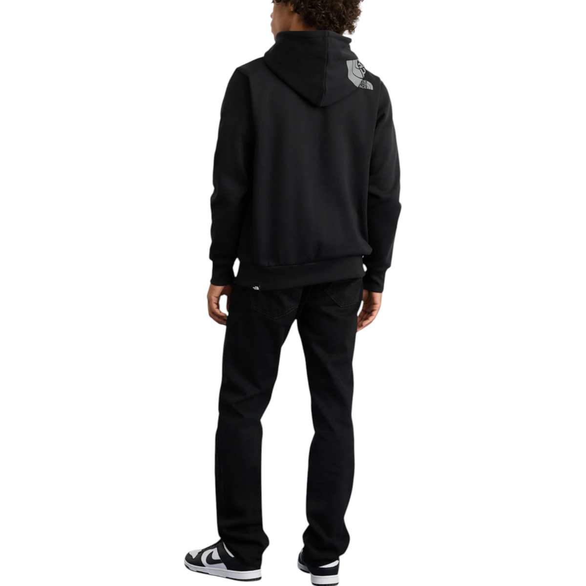 The North Face Hoodie Mens Hood Logo Pullover Casual Hooded Sweatshirt Black