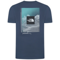 The North Face Mens T Shirts M Digital Mountain Crew Neck Graphic Print Cotton Tee