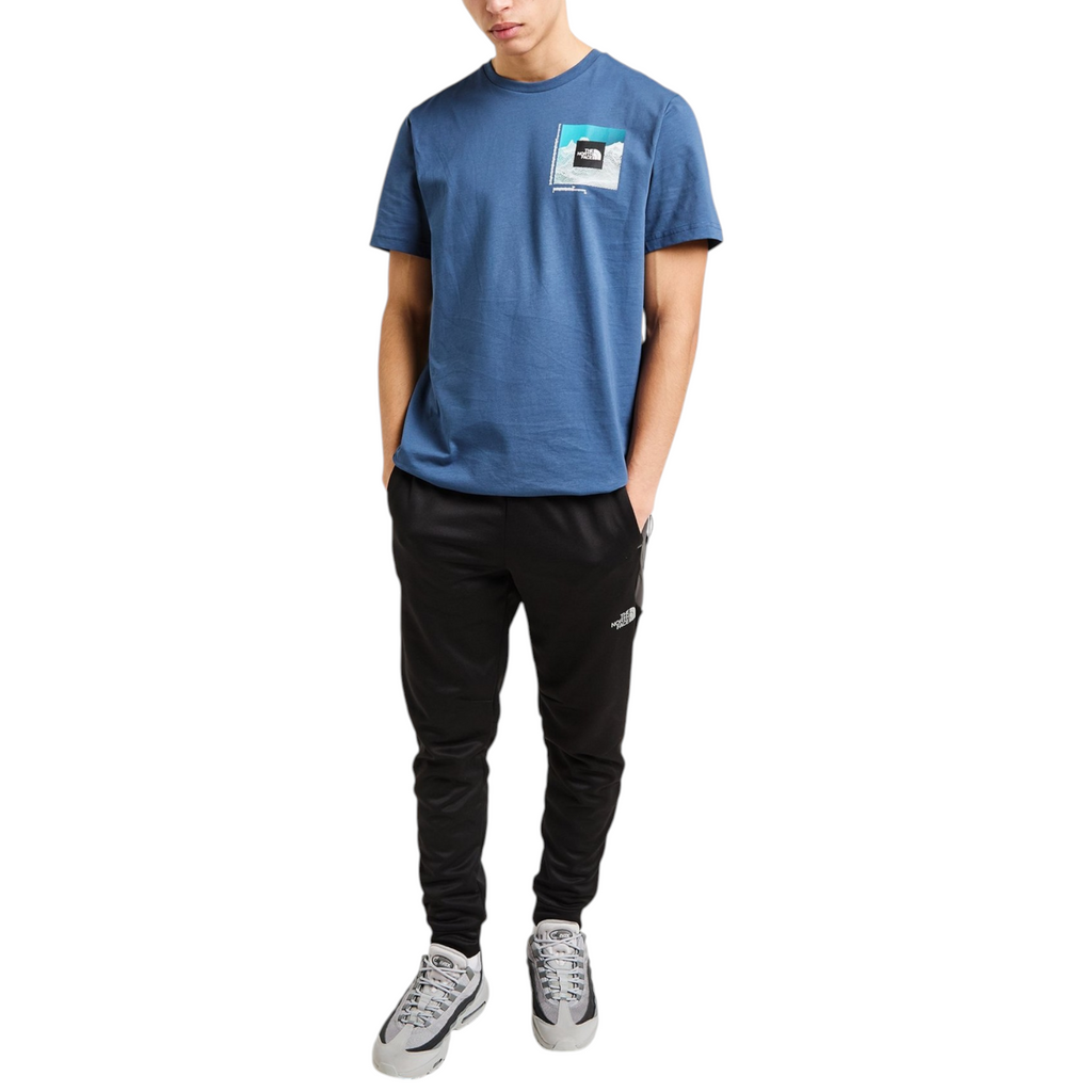 The North Face Mens T Shirts M Digital Mountain Crew Neck Graphic Print Cotton Tee