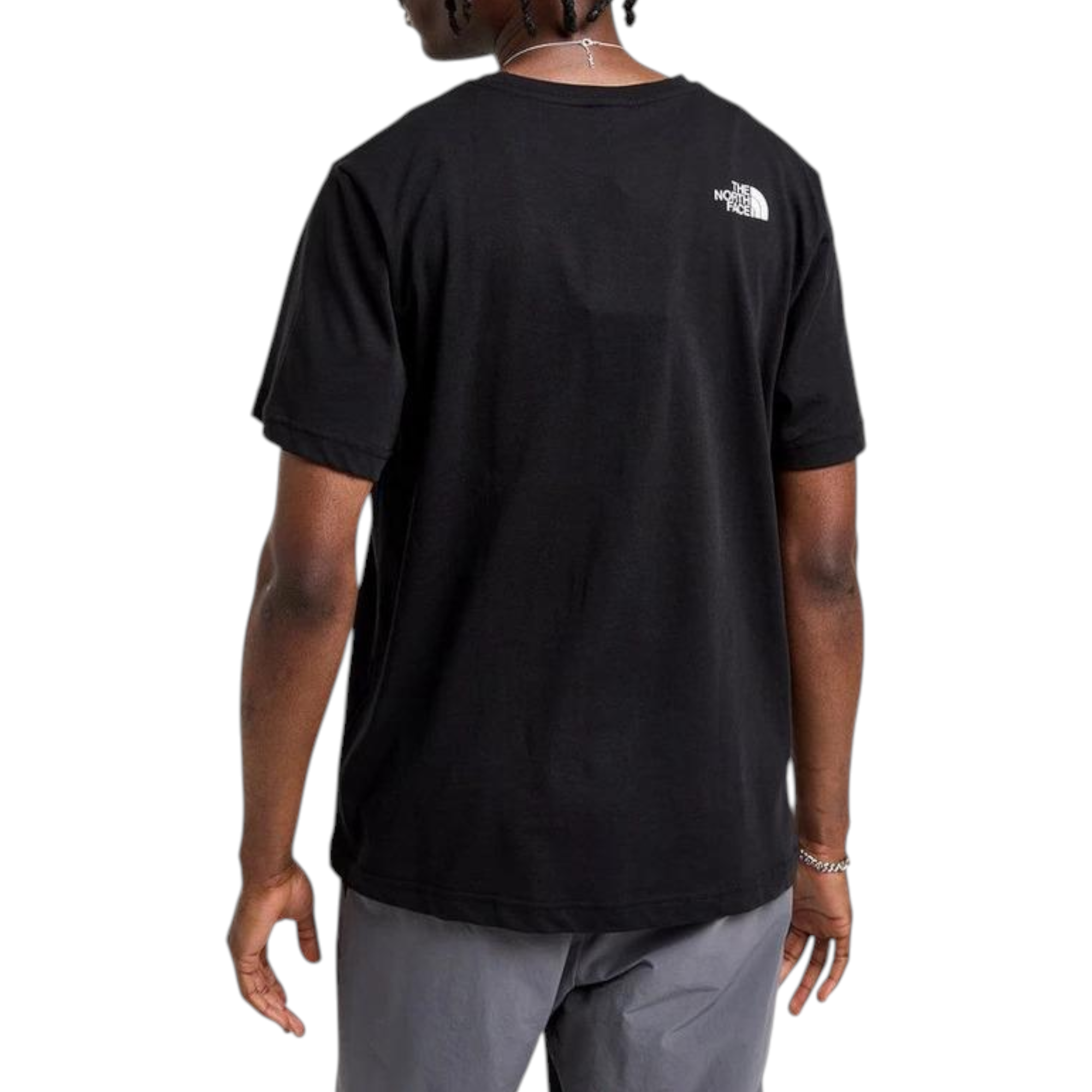 The North Face Mens T Shirts Mountain Front Short Sleeve Graphic Print Cotton Tee