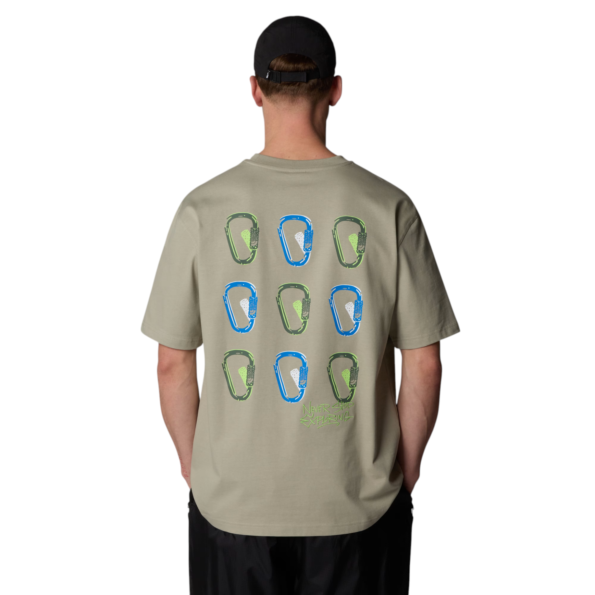 The North Face Mens T Shirts NSE Oversized Crew Neck Short Sleeve Cotton