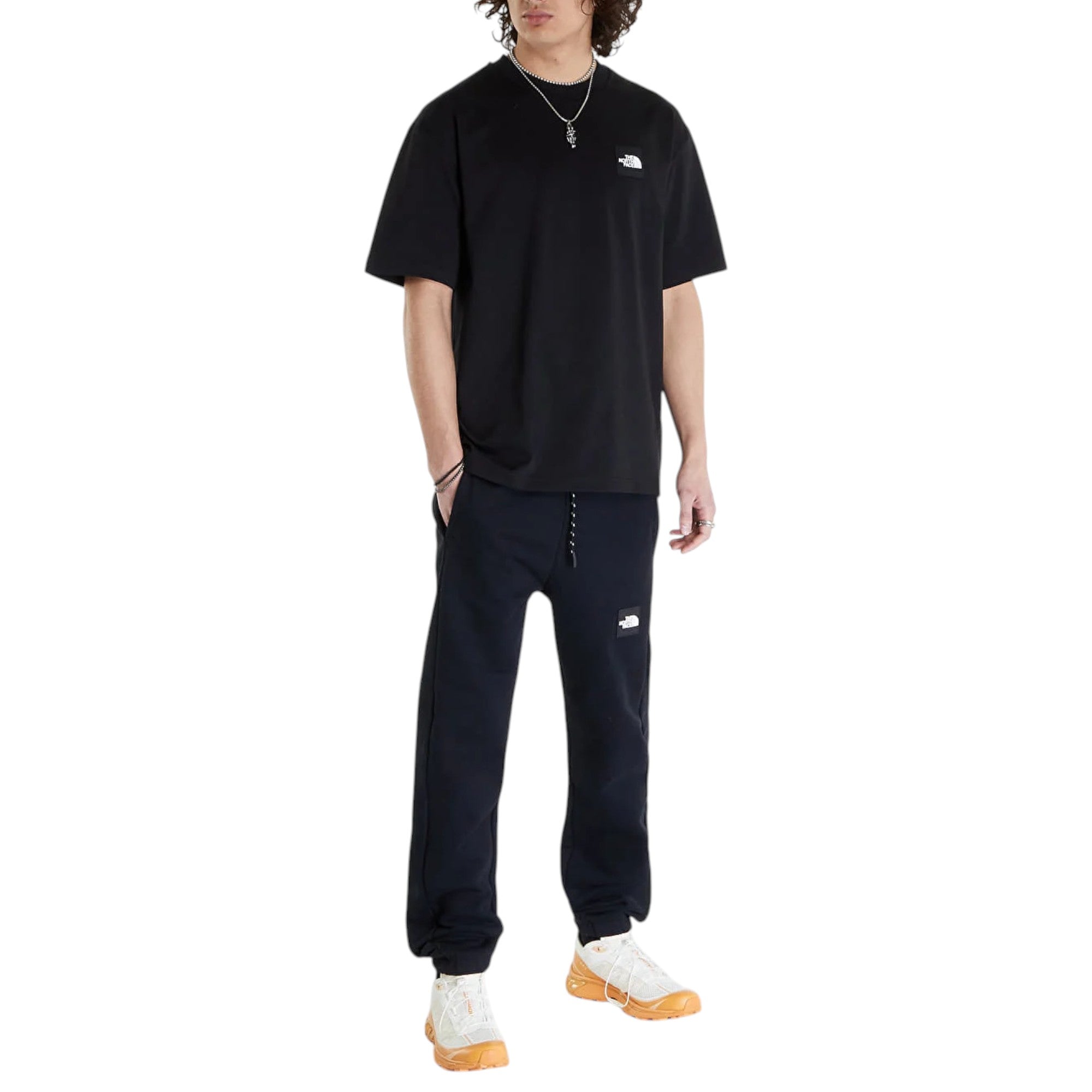 The North Face Mens T Shirts NSE Patch Logo Crew Neck Short Sleeve Cotton Tee
