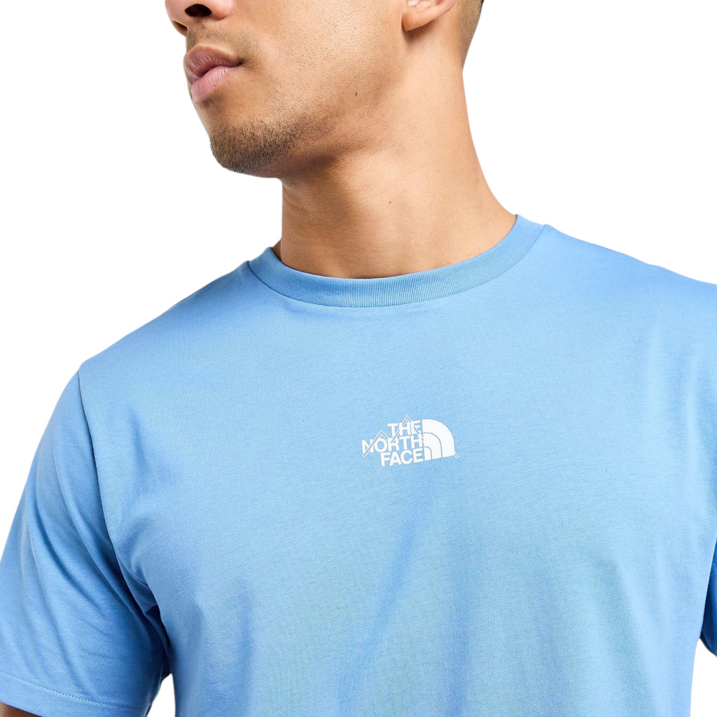The North Face Mens T Shirt Centre Logo Crew Neck Short Sleeve Cotton Summer Tee