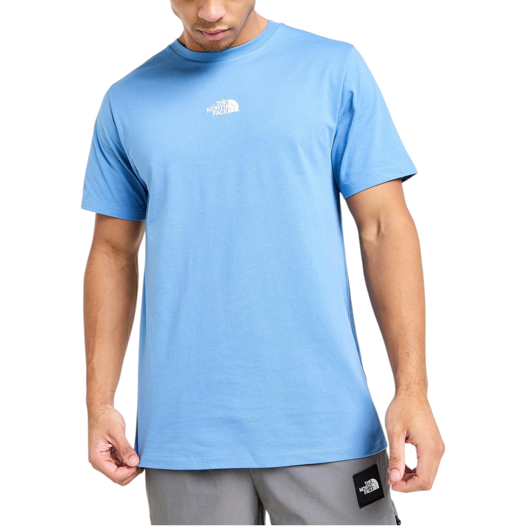 The North Face Mens T Shirt Centre Logo Crew Neck Short Sleeve Cotton Summer Tee