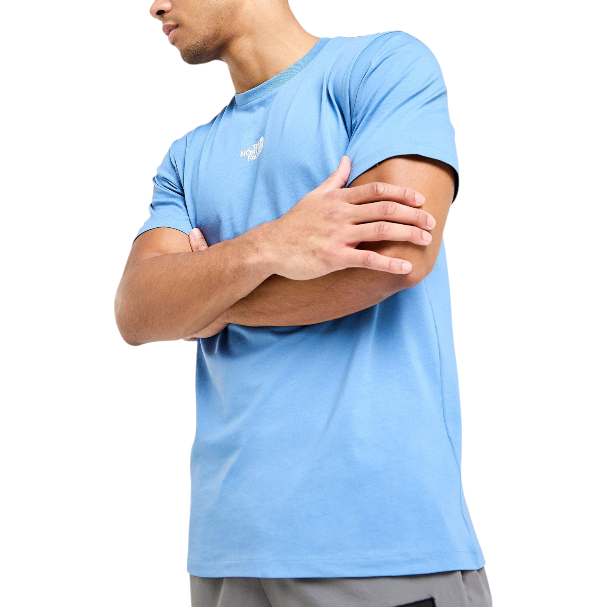 The North Face Mens T Shirt Centre Logo Crew Neck Short Sleeve Cotton Summer Tee