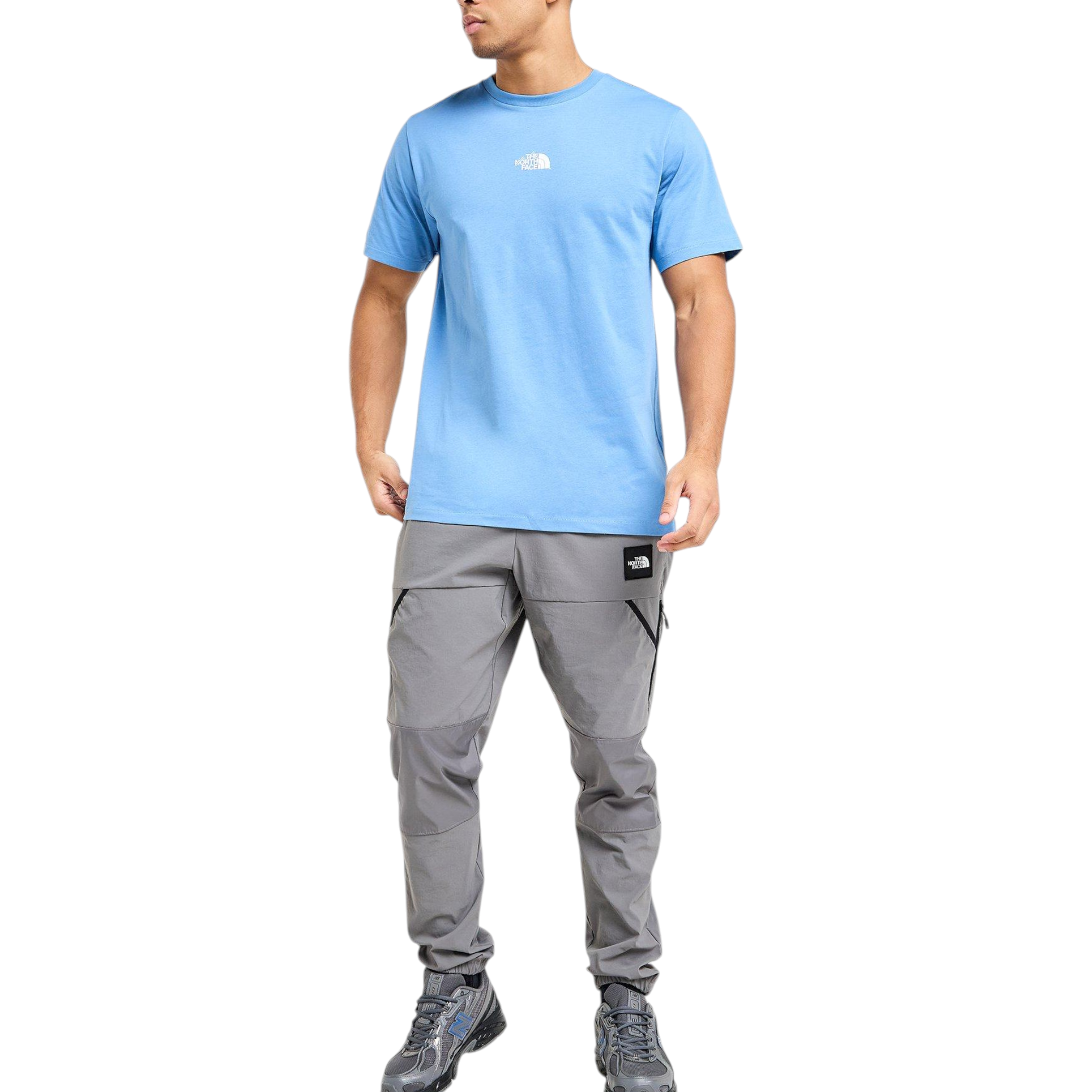 The North Face Mens T Shirt Centre Logo Crew Neck Short Sleeve Cotton Summer Tee