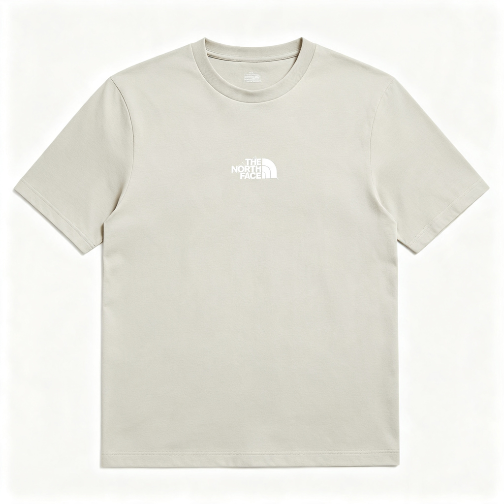 The North Face Mens T Shirt Centre Logo Crew Neck Short Sleeve Cotton Summer Tee